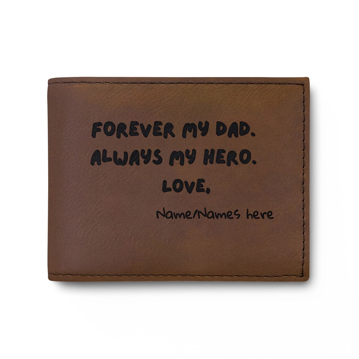 Forever My Dad, Always My Hero - Bi-Fold Wallet