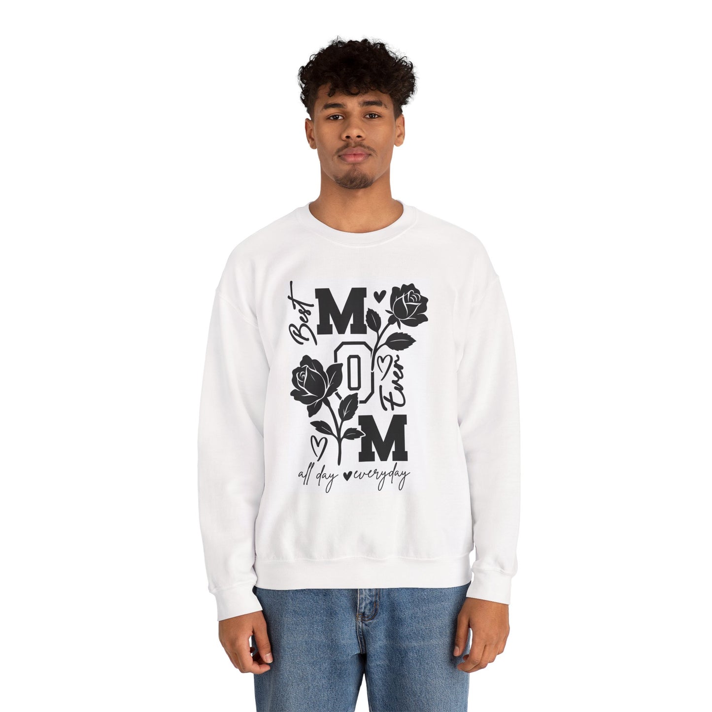MOM Graphic Crewneck Sweatshirt — Cozy Gift for Mom