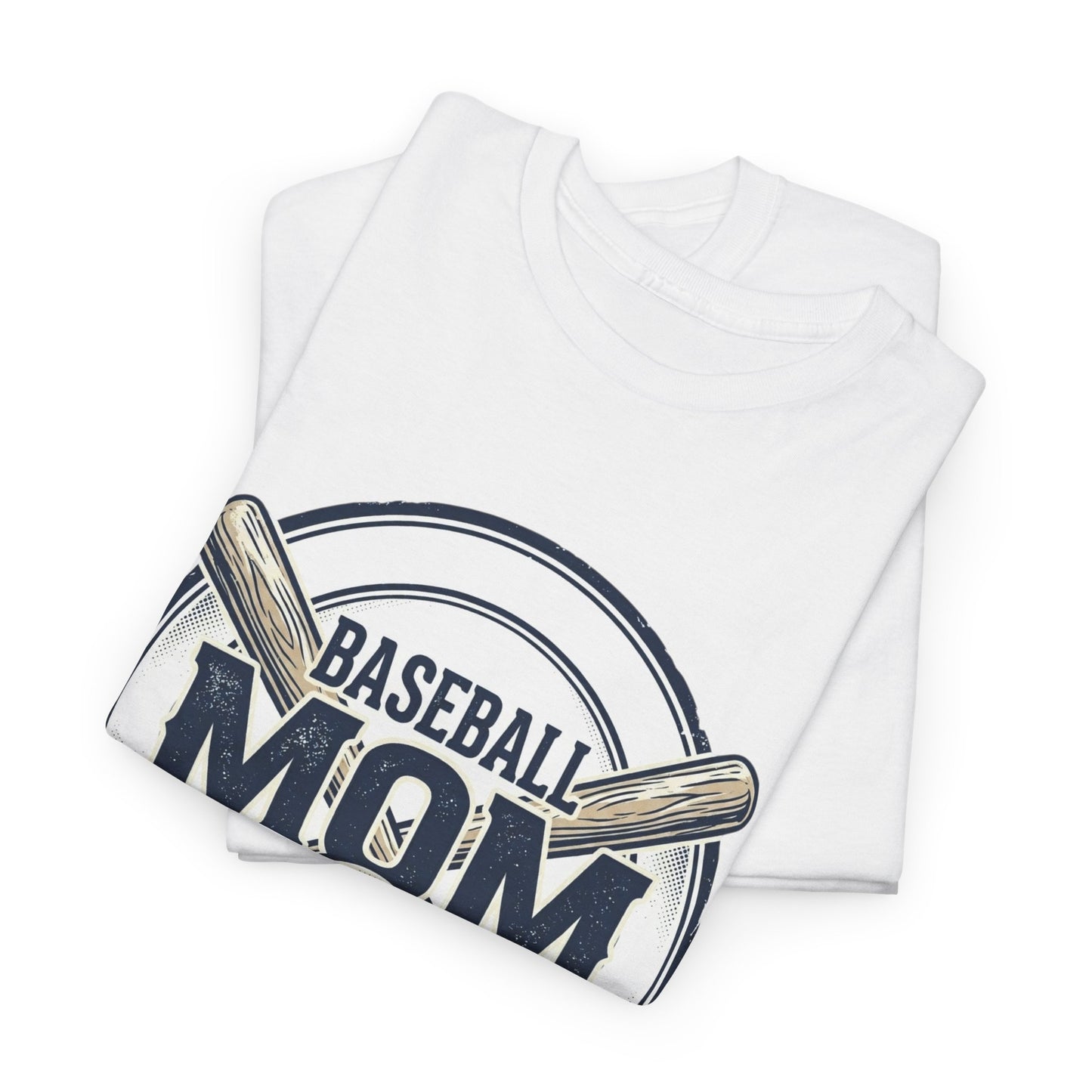 Baseball Mom T-Shirt – Crossed Bats Graphic