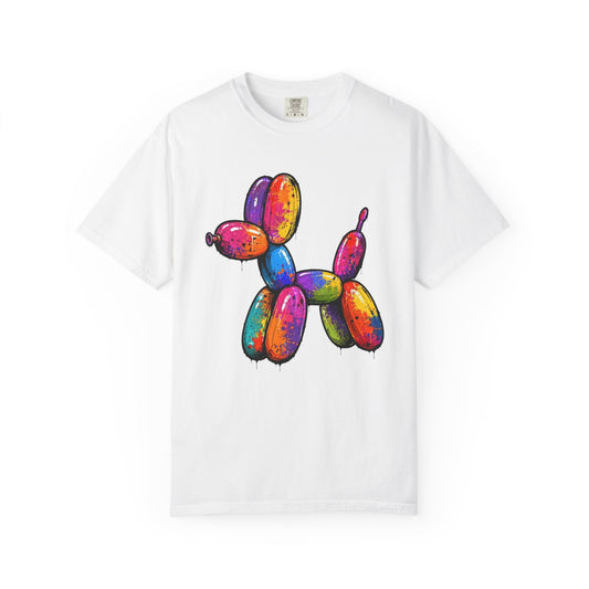 Rainbow Balloon Dog Drip T-Shirt - Unisex