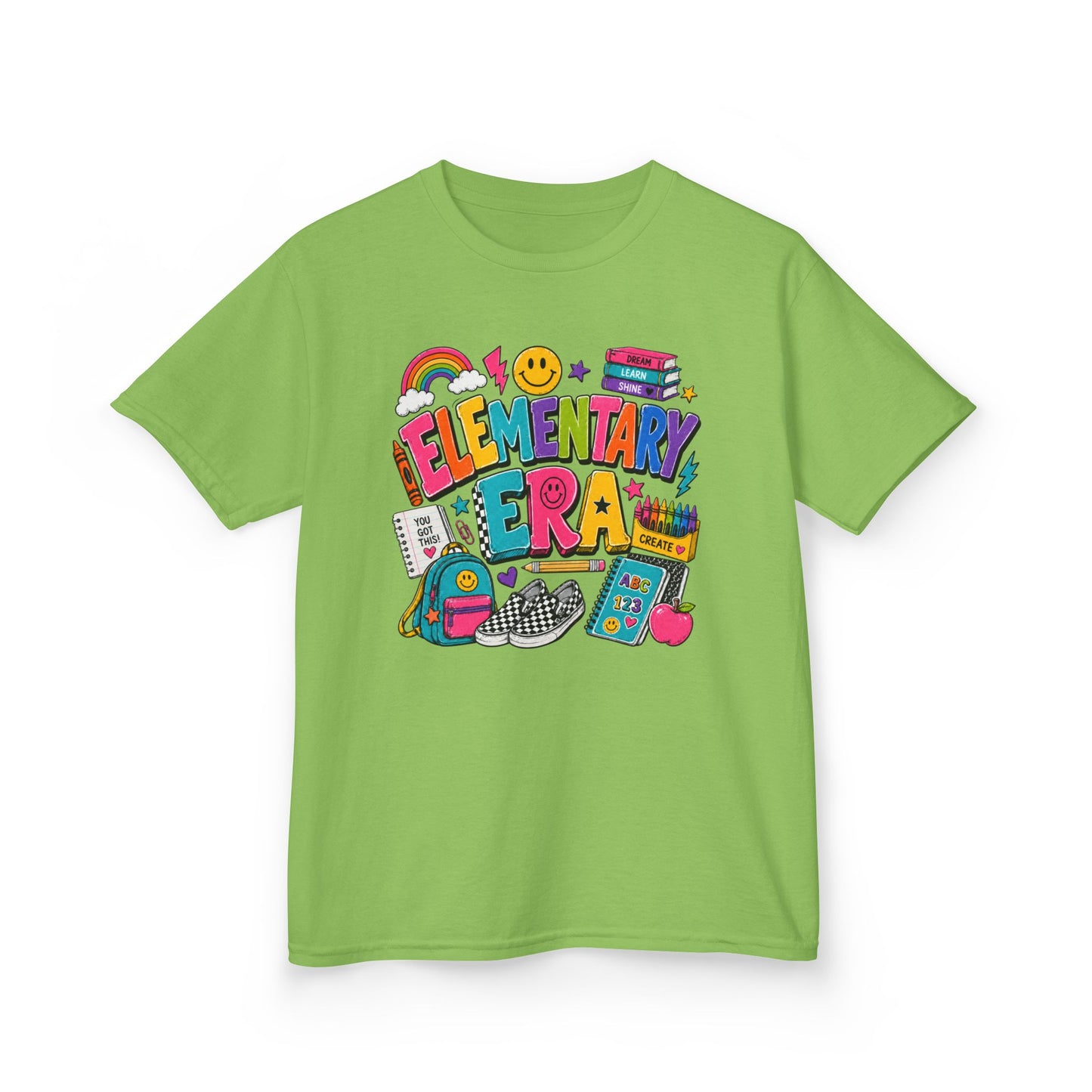 Kids Tee  "Elementary Era" Colorful Back-to-School Shirt