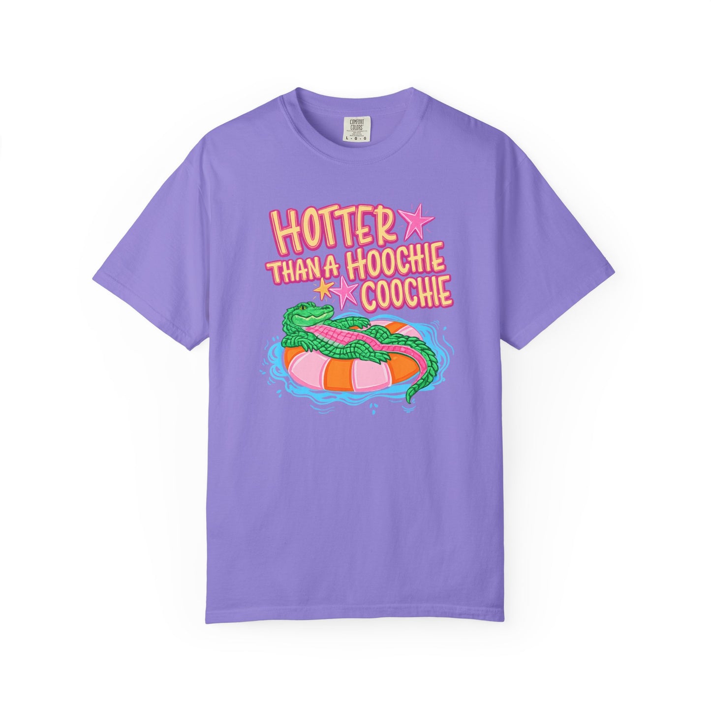 Hotter Than a Hoochie Coochie T-Shirt — Retro Pool Float Graphic Tee