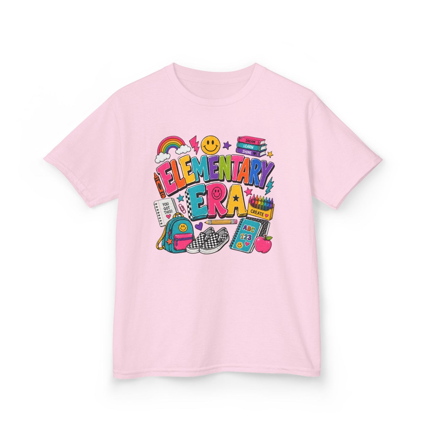 Kids Tee  "Elementary Era" Colorful Back-to-School Shirt