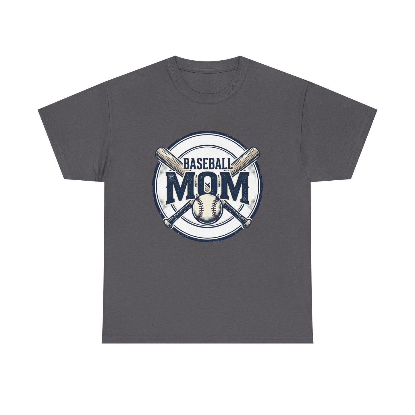 Baseball Mom T-Shirt – Crossed Bats Graphic