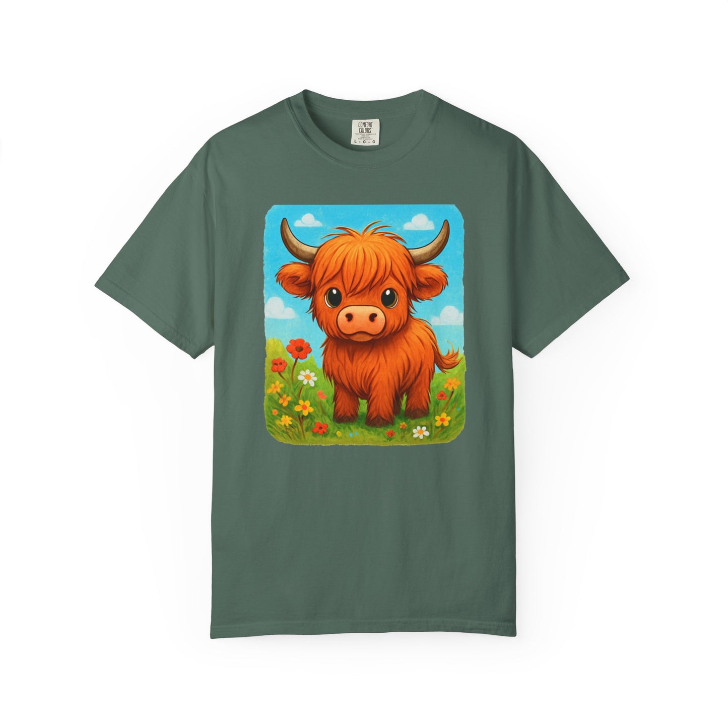 Highland Cow Heavyweight Graphic T-Shirt