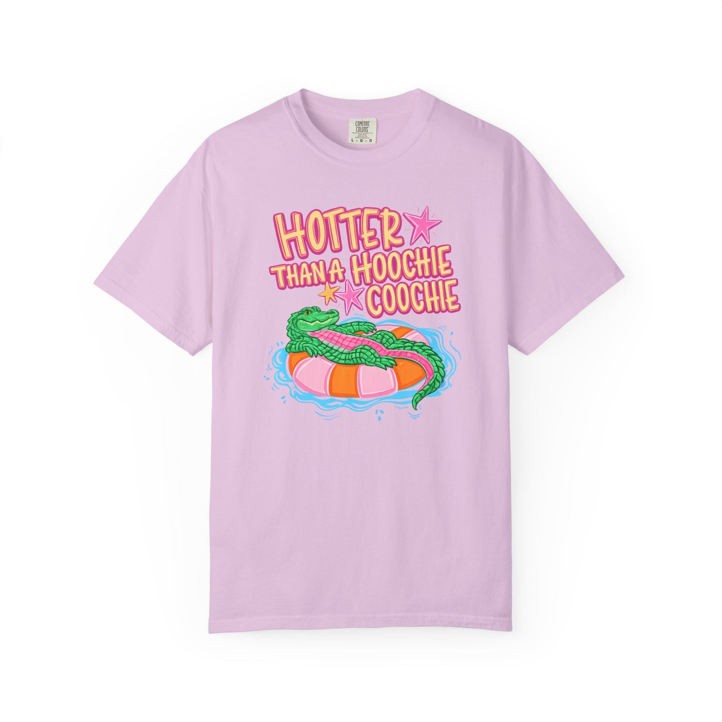 Hotter Than a Hoochie Coochie T-Shirt — Retro Pool Float Graphic Tee