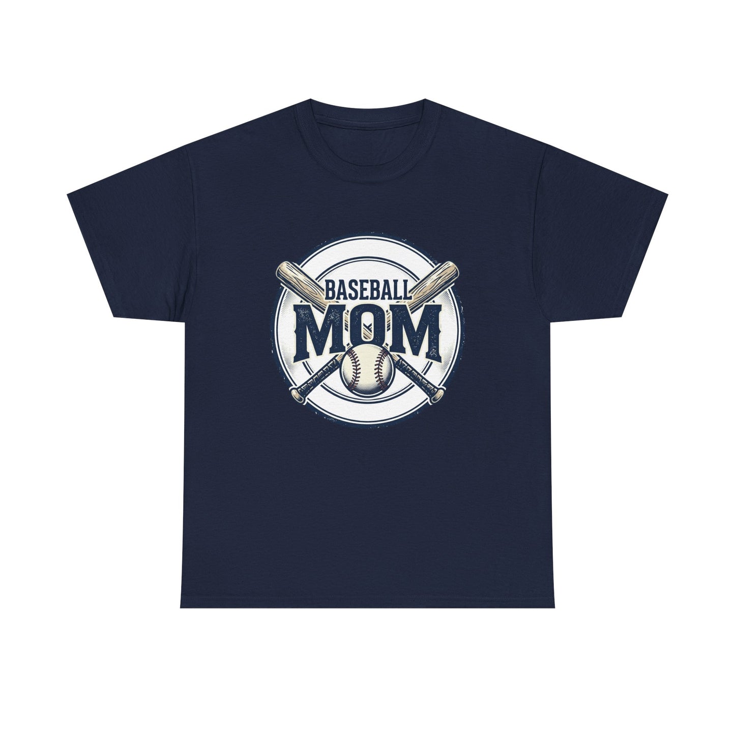 Baseball Mom T-Shirt – Crossed Bats Graphic