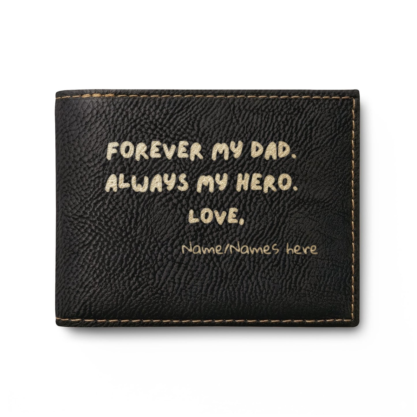 Forever My Dad, Always My Hero - Bi-Fold Wallet