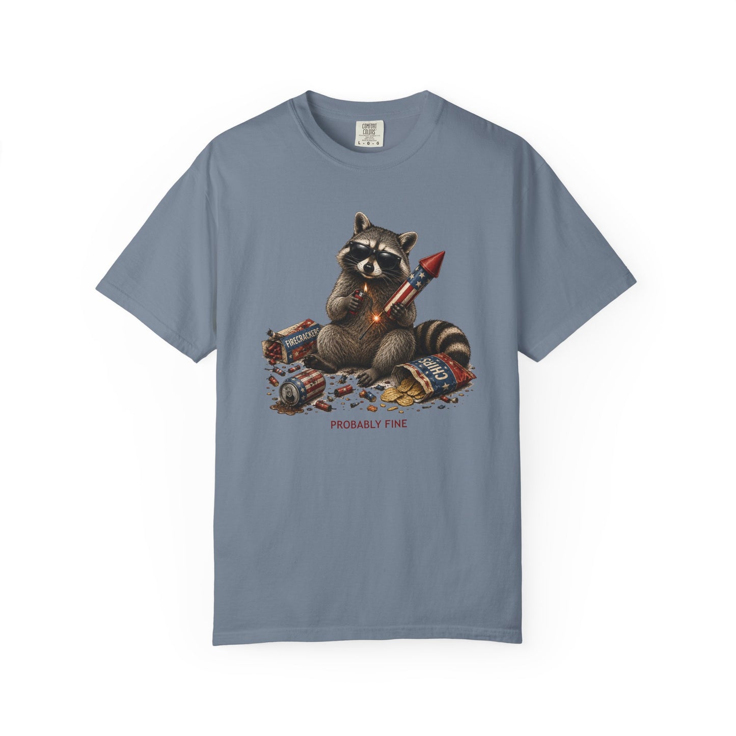 Probably Fine American Raccoon T-Shirt - Unisex