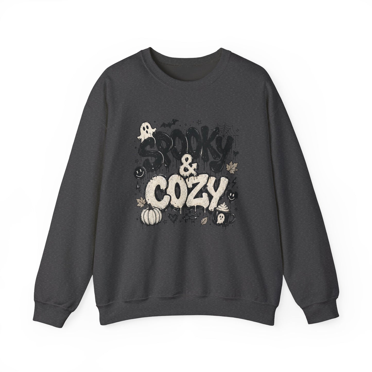 Spooky & Cozy Sweatshirt — Halloween Graphic Crewneck - Unisex