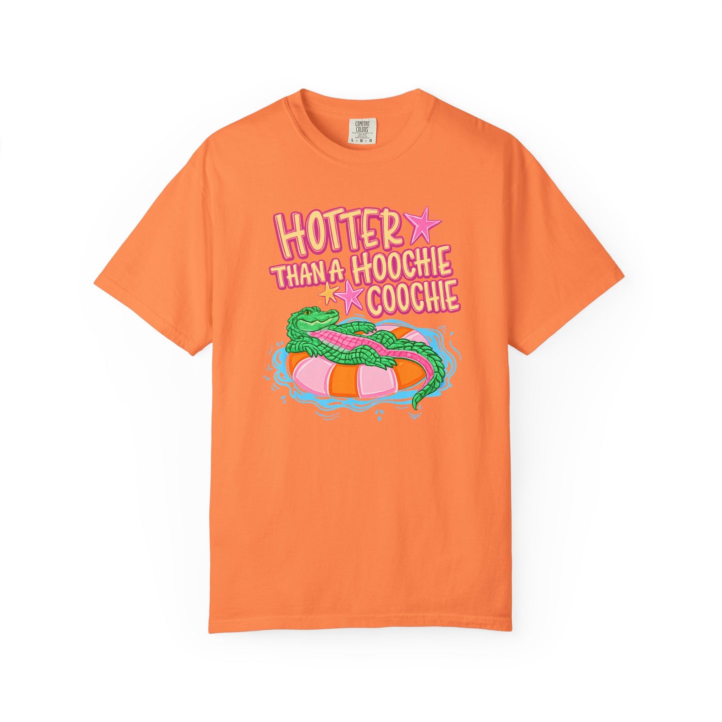 Hotter Than a Hoochie Coochie T-Shirt — Retro Pool Float Graphic Tee
