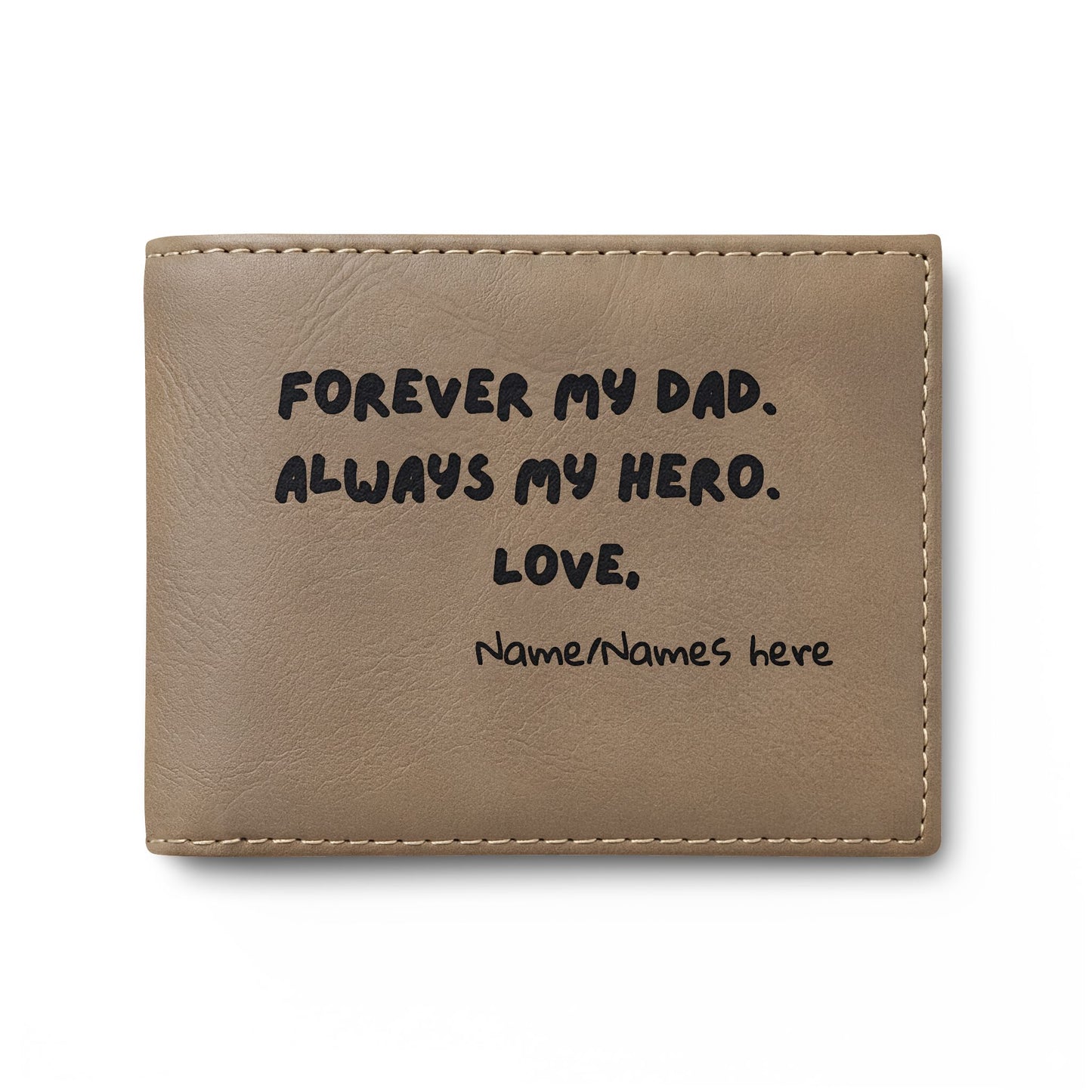 Forever My Dad, Always My Hero - Bi-Fold Wallet