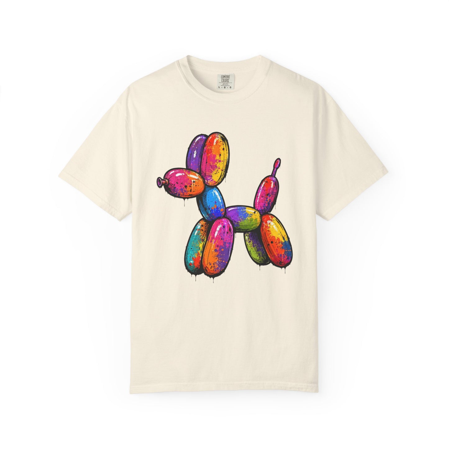 Rainbow Balloon Dog Drip T-Shirt - Unisex