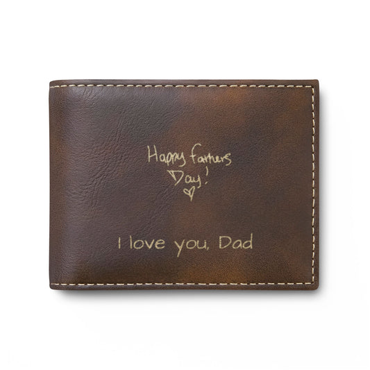 Customized hand written - Bi-Fold Wallet (⚠️SEE DESCRIPTION⚠️)