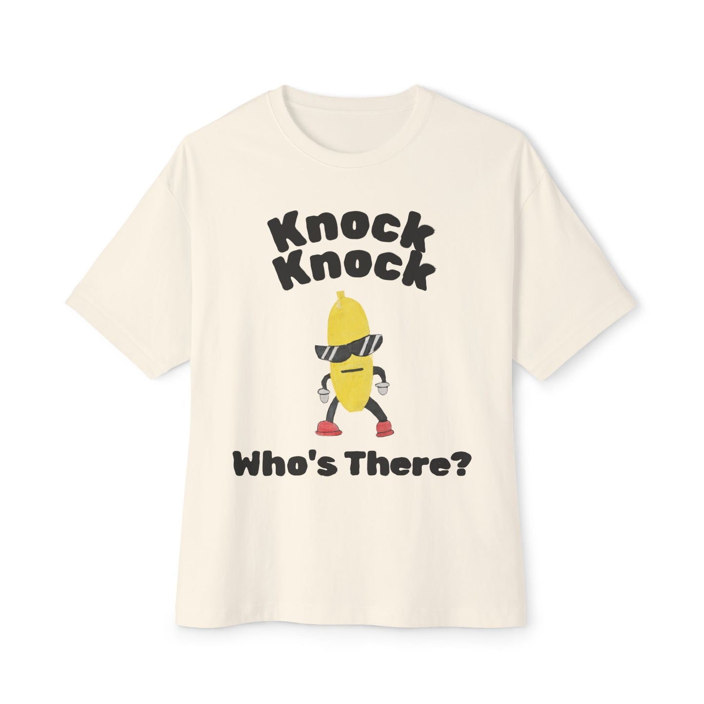 Funny Banana Tee — "Knock Knock Who's There?" Graphic T-Shirt