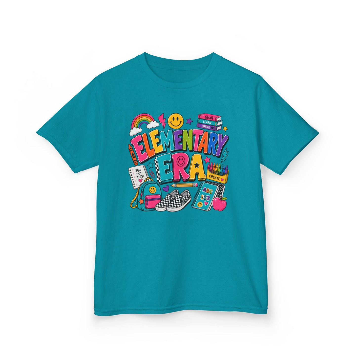 Kids Tee  "Elementary Era" Colorful Back-to-School Shirt