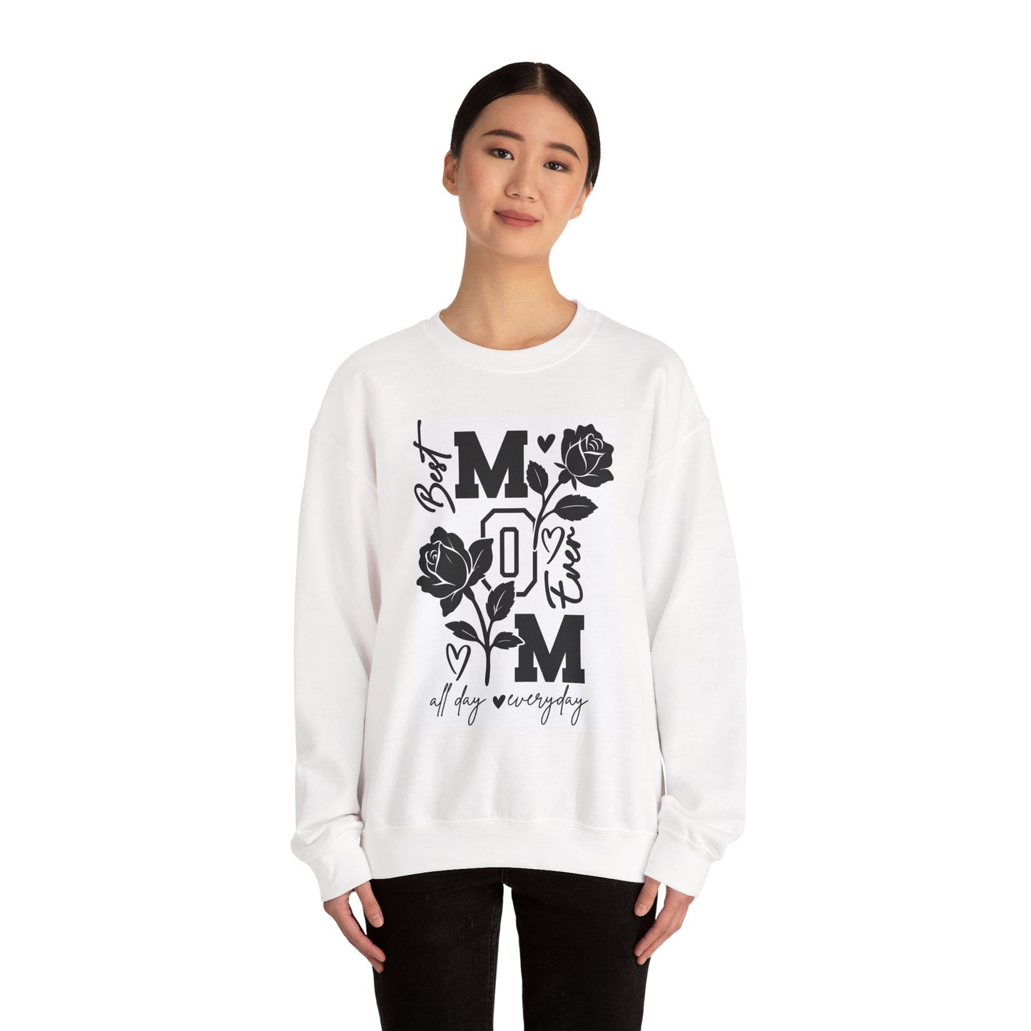 MOM Graphic Crewneck Sweatshirt — Cozy Gift for Mom