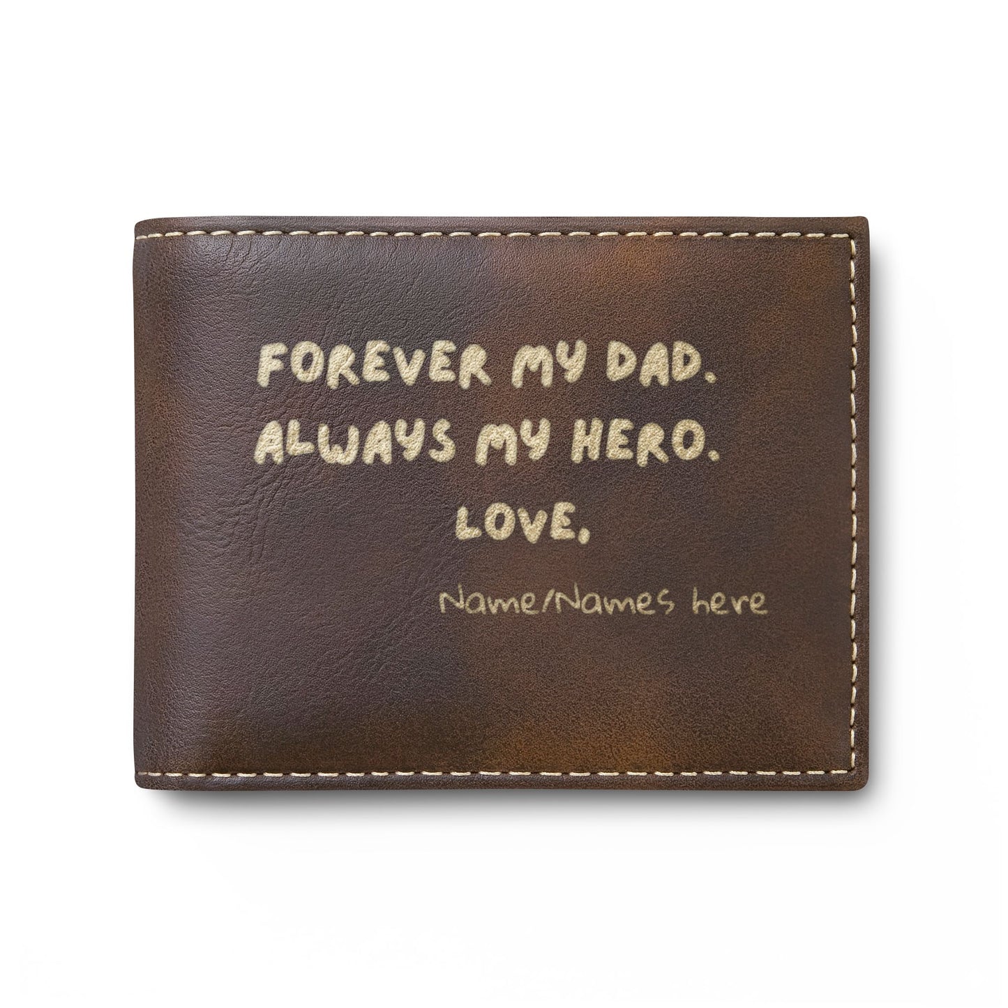 Forever My Dad, Always My Hero - Bi-Fold Wallet