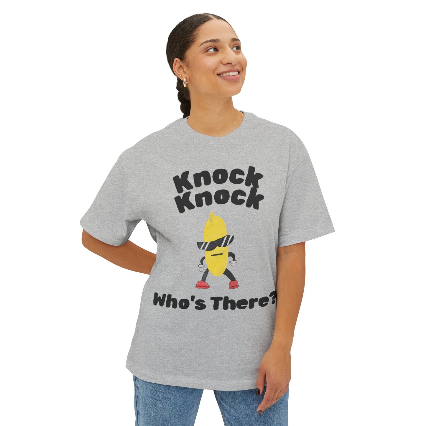 Funny Banana Tee — "Knock Knock Who's There?" Graphic T-Shirt