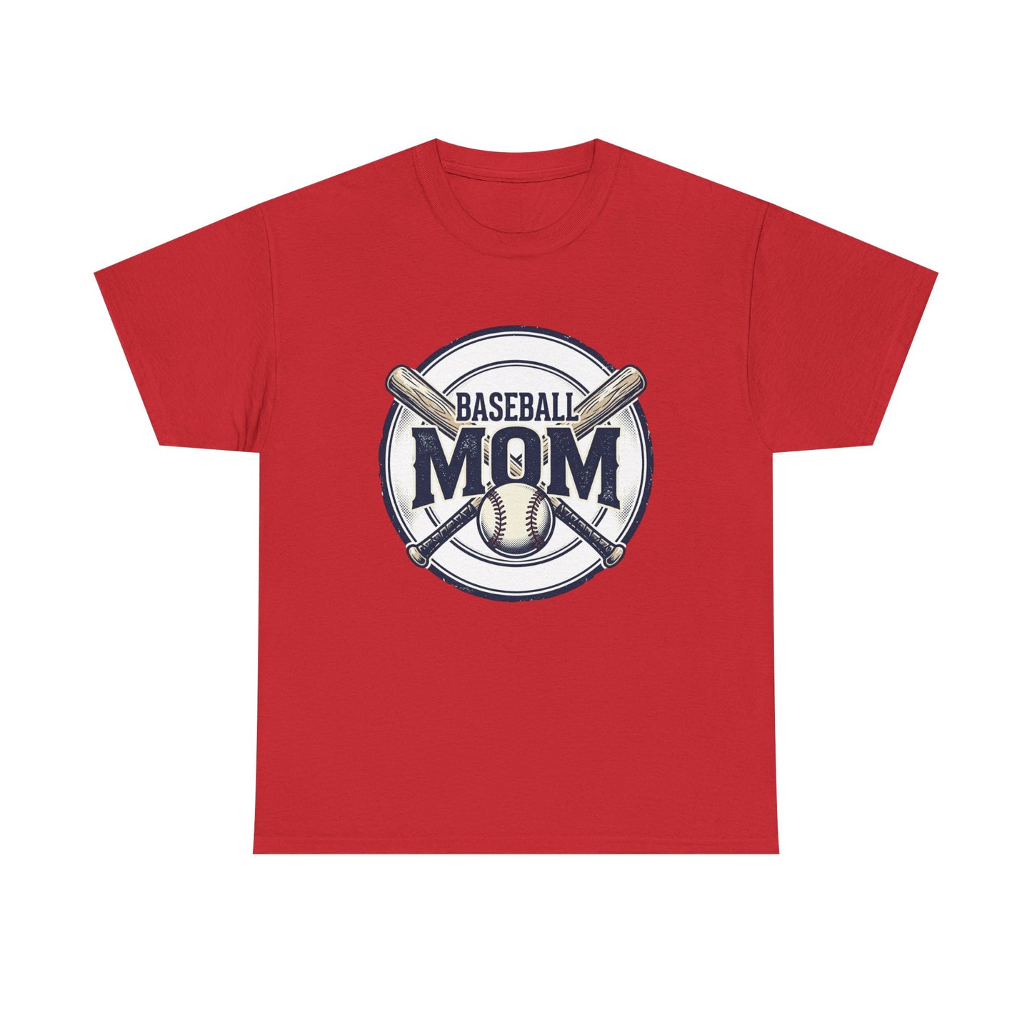 Baseball Mom T-Shirt – Crossed Bats Graphic