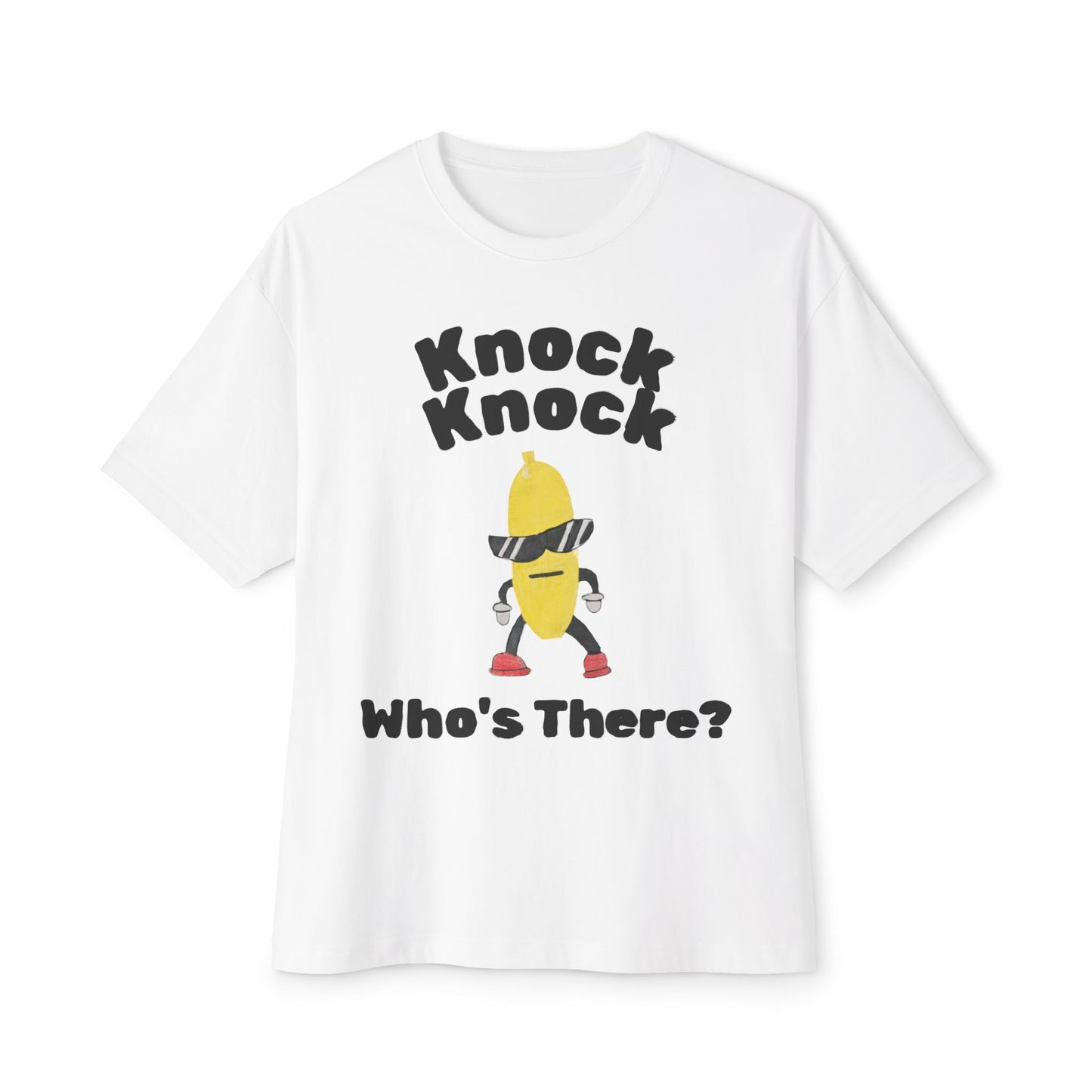 Funny Banana Tee — "Knock Knock Who's There?" Graphic T-Shirt