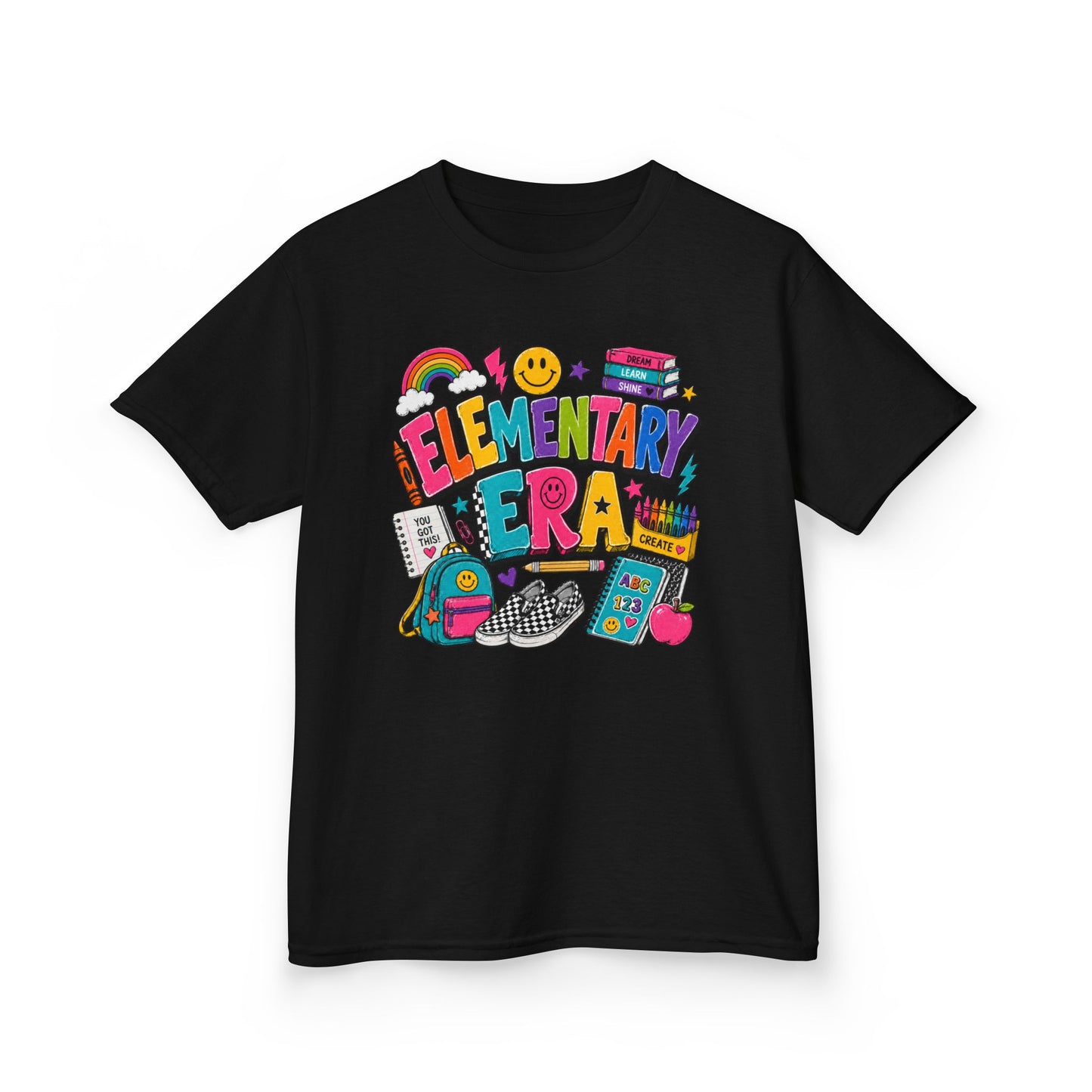 Kids Tee  "Elementary Era" Colorful Back-to-School Shirt