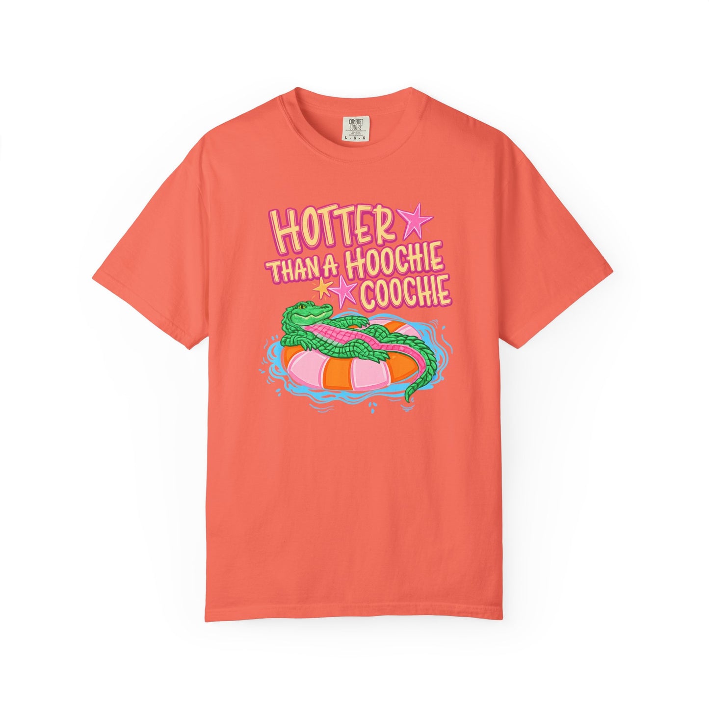 Hotter Than a Hoochie Coochie T-Shirt — Retro Pool Float Graphic Tee