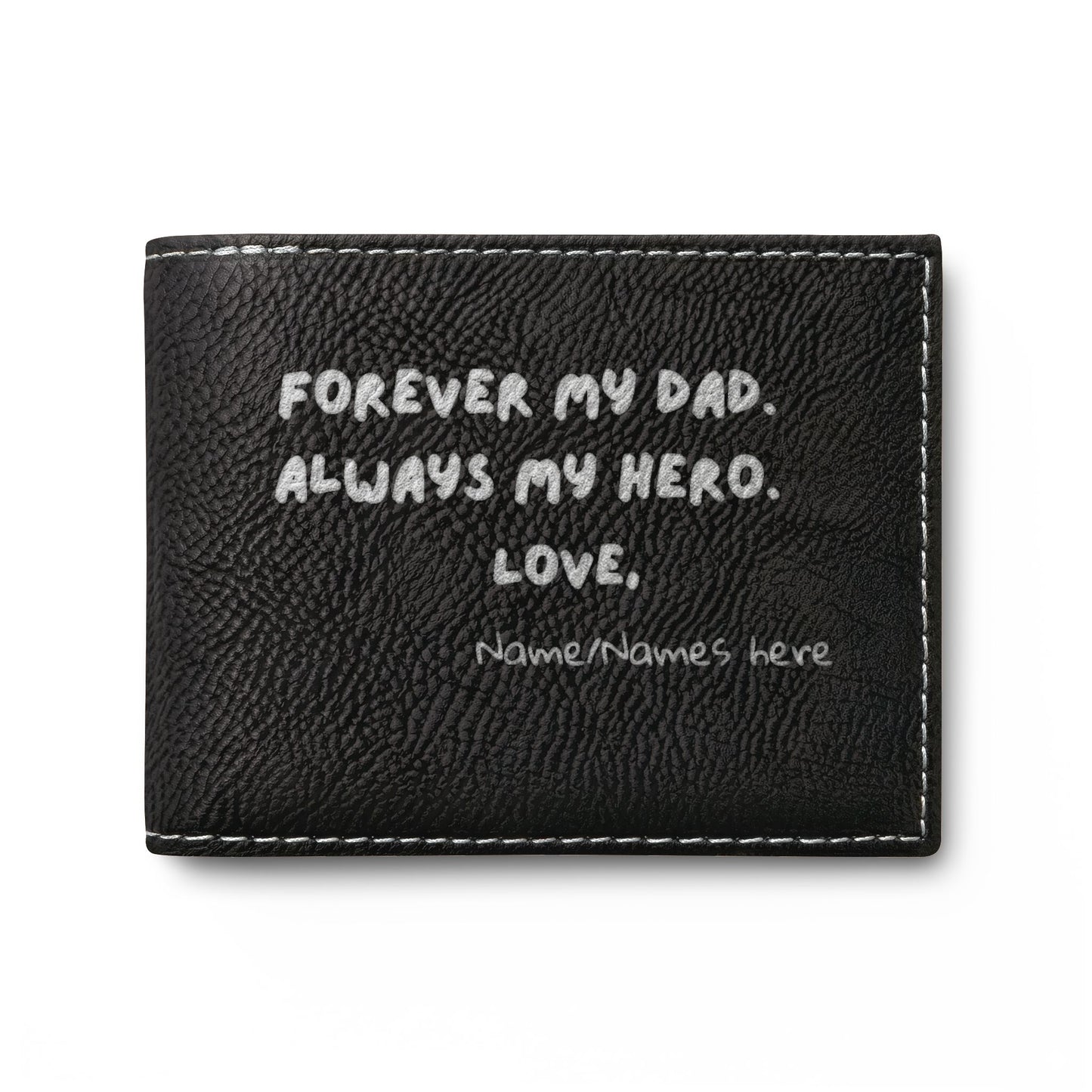 Forever My Dad, Always My Hero - Bi-Fold Wallet