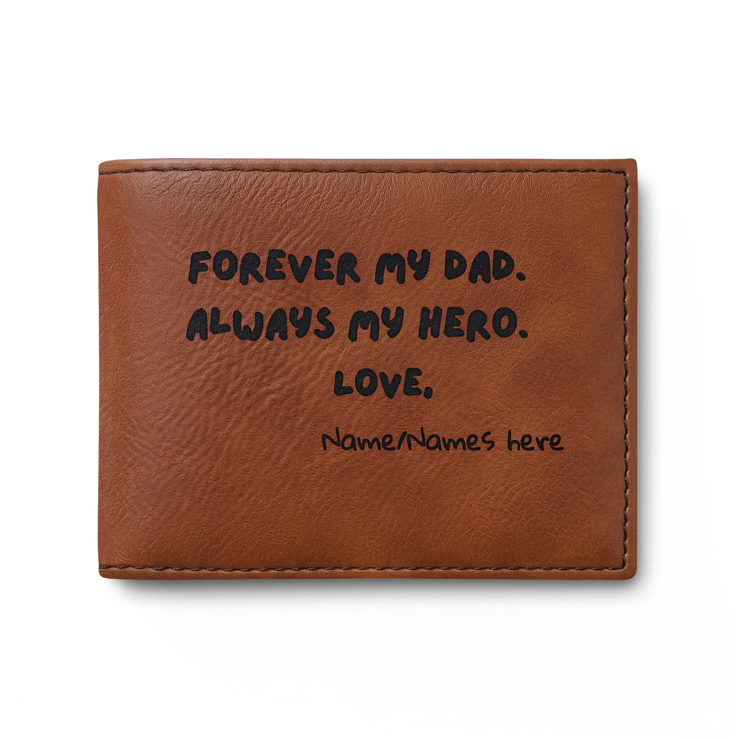 Forever My Dad, Always My Hero - Bi-Fold Wallet