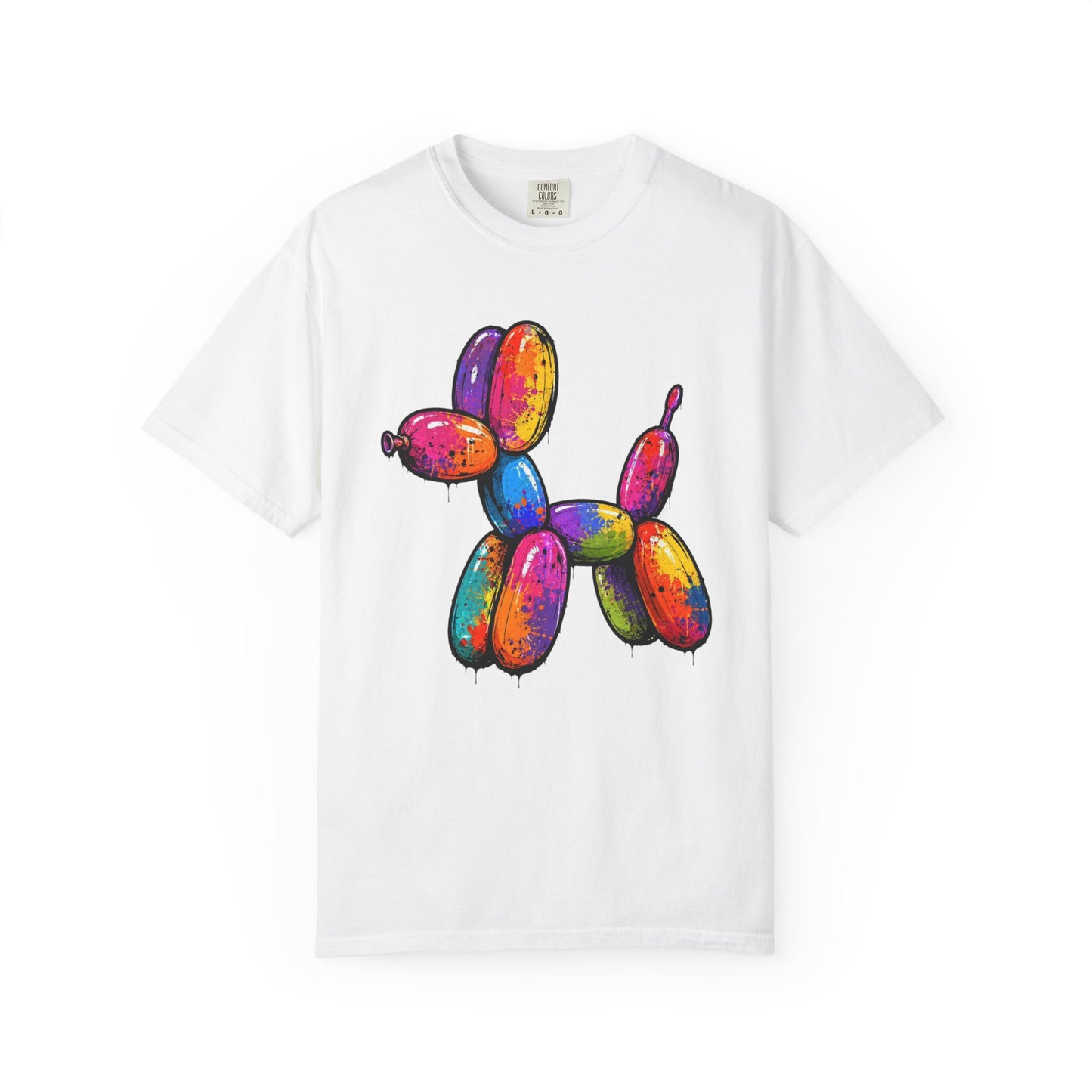 Rainbow Balloon Dog Drip T-Shirt - Unisex
