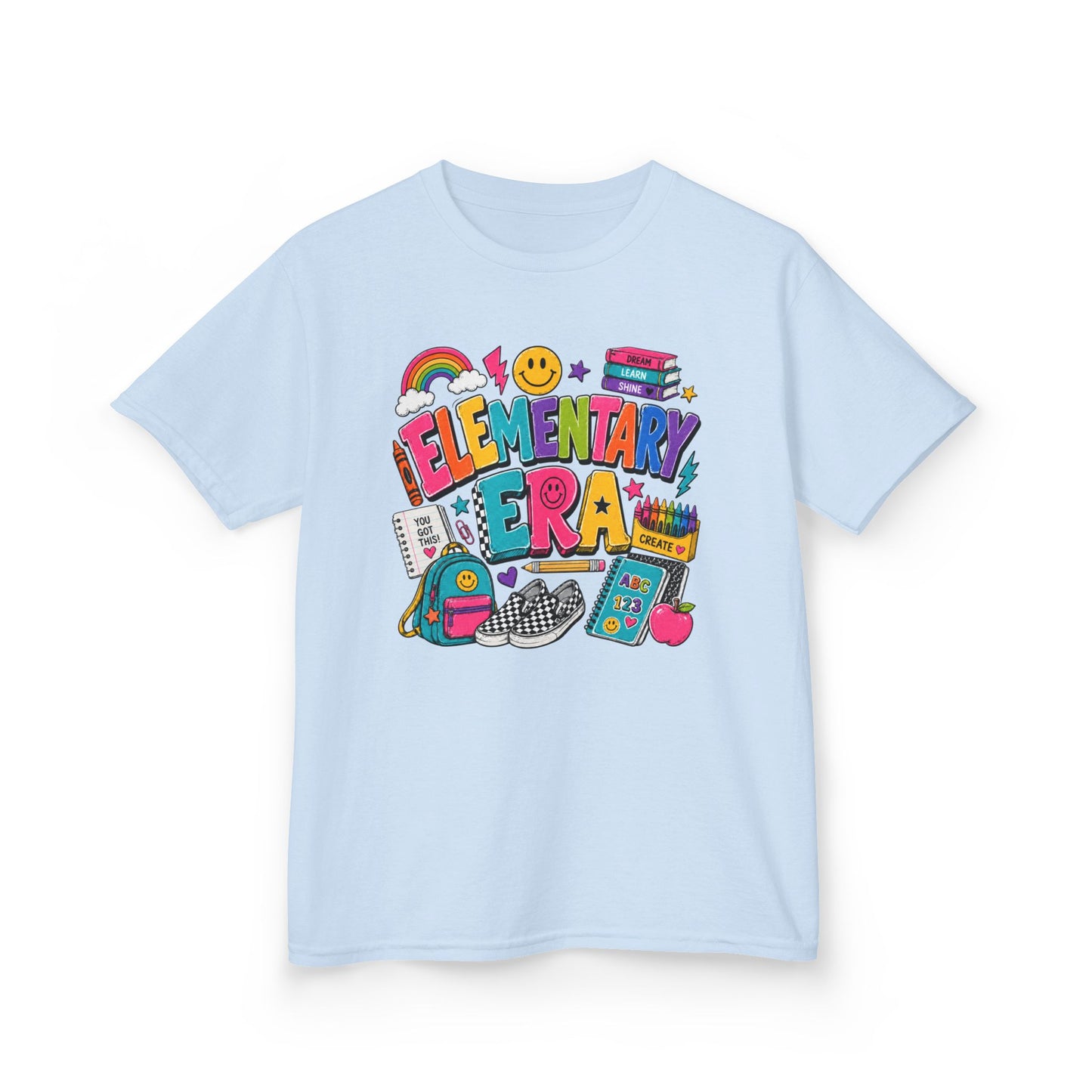 Kids Tee  "Elementary Era" Colorful Back-to-School Shirt