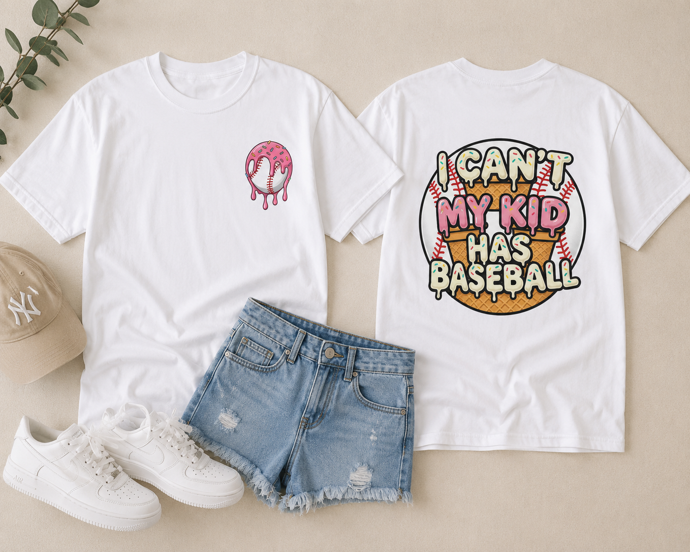 Baseball Mom T-Shirt — I Can't, My Kid Has Baseball