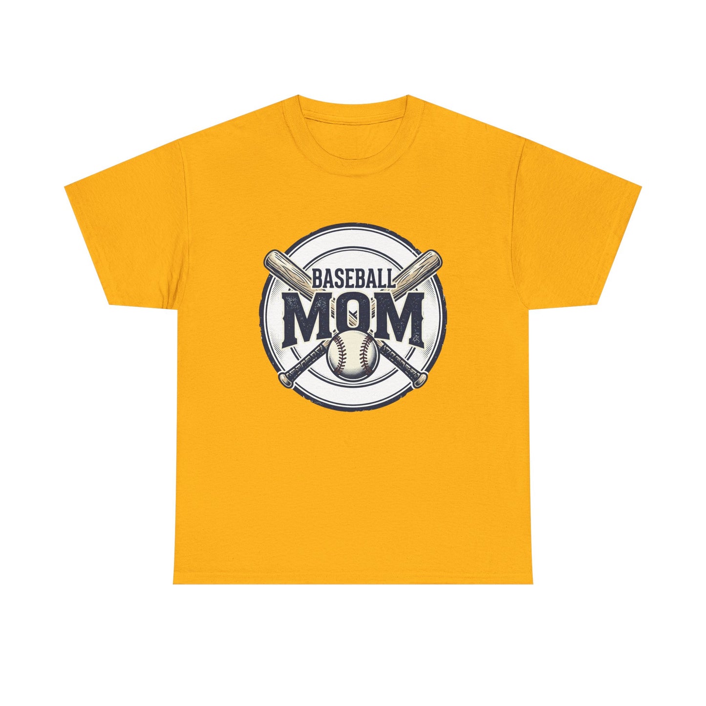 Baseball Mom T-Shirt – Crossed Bats Graphic