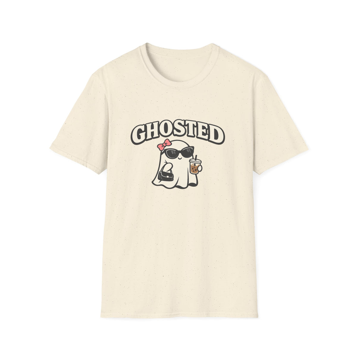 Ghosted Graphic Tee — Cute Sunglasses Ghost Shirt with "GHOSTED" Text