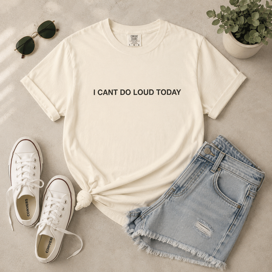 I Can't Do Loud Today T‑Shirt