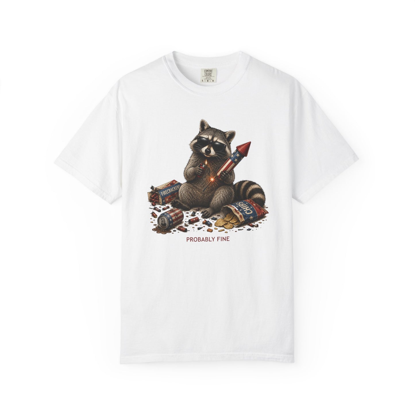 Probably Fine American Raccoon T-Shirt - Unisex