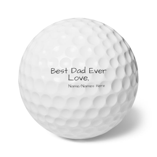 Golf Balls, 6pcs - Personalization