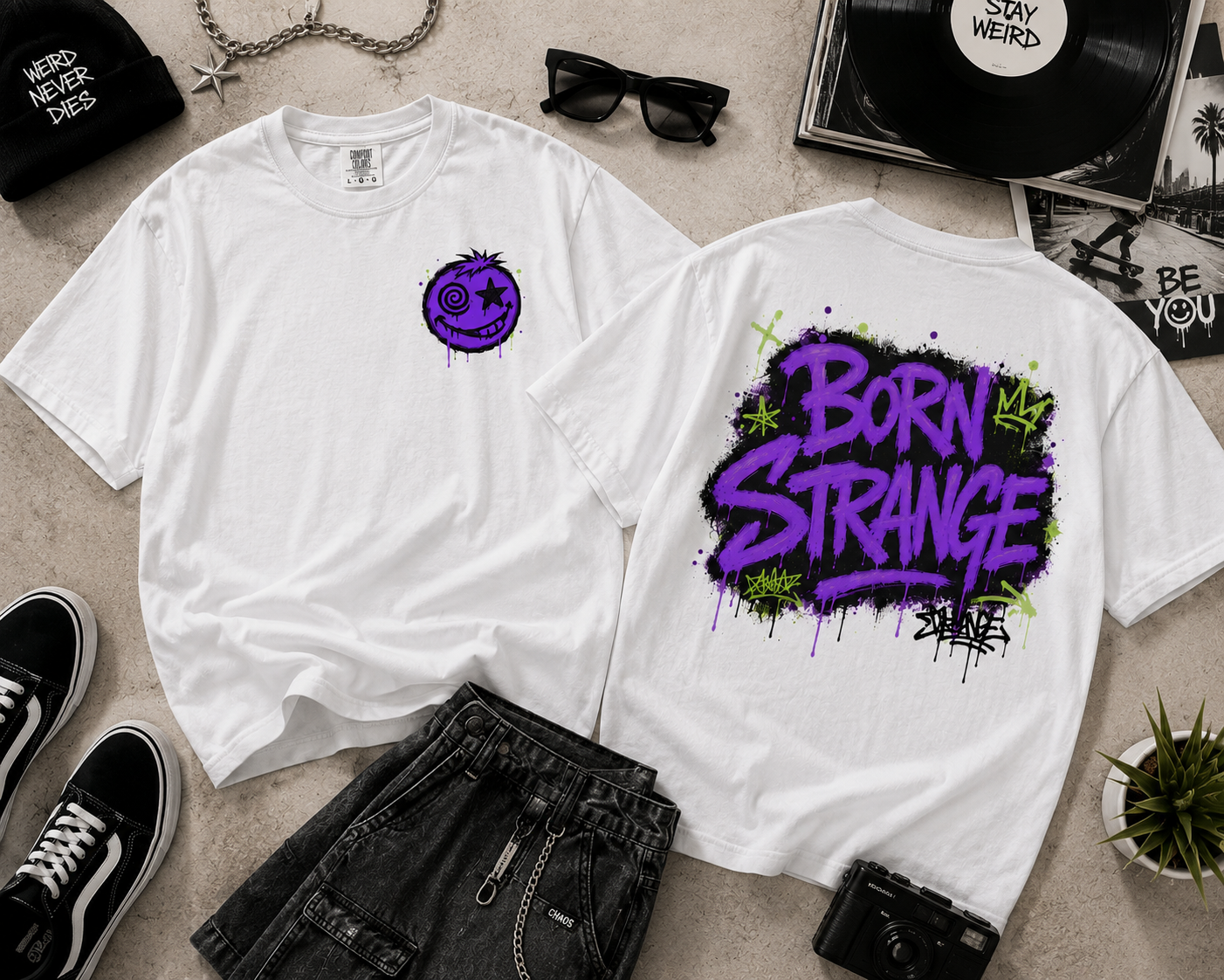 Born Strange Graphic T-Shirt - Unisex