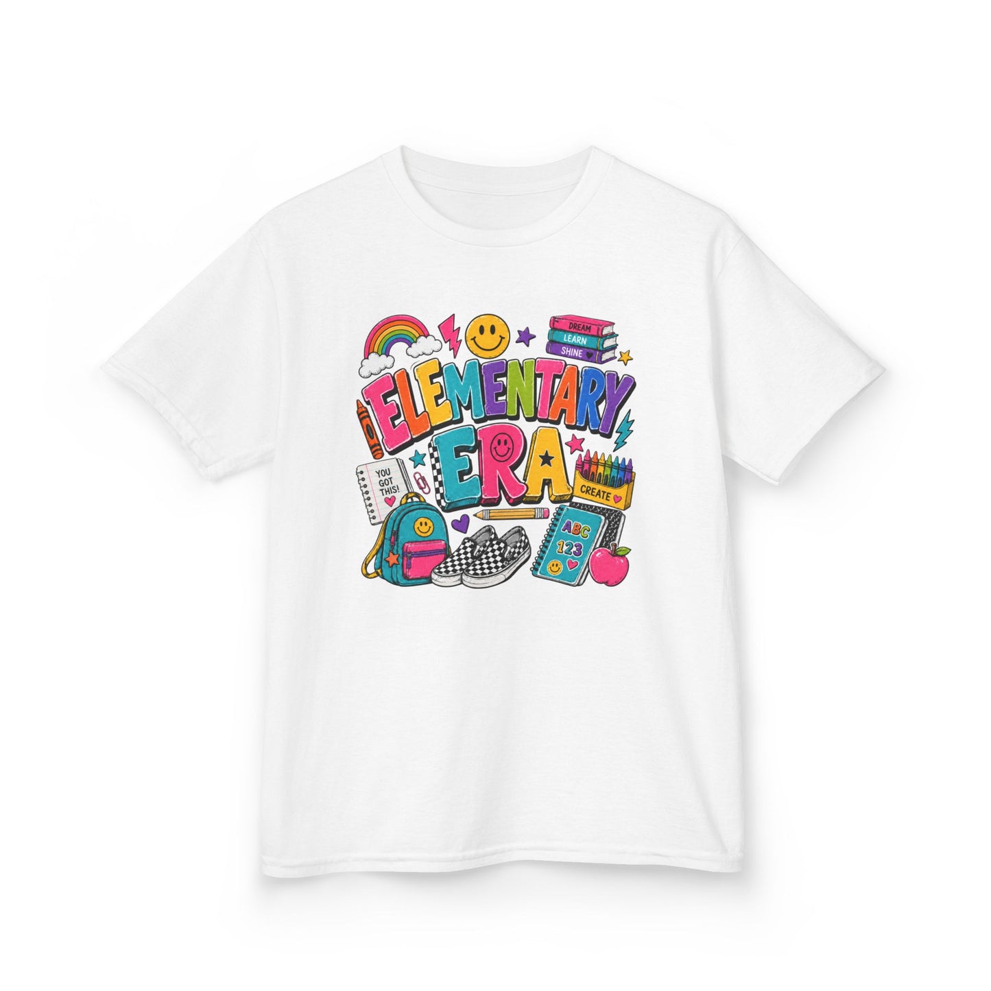 Kids Tee  "Elementary Era" Colorful Back-to-School Shirt