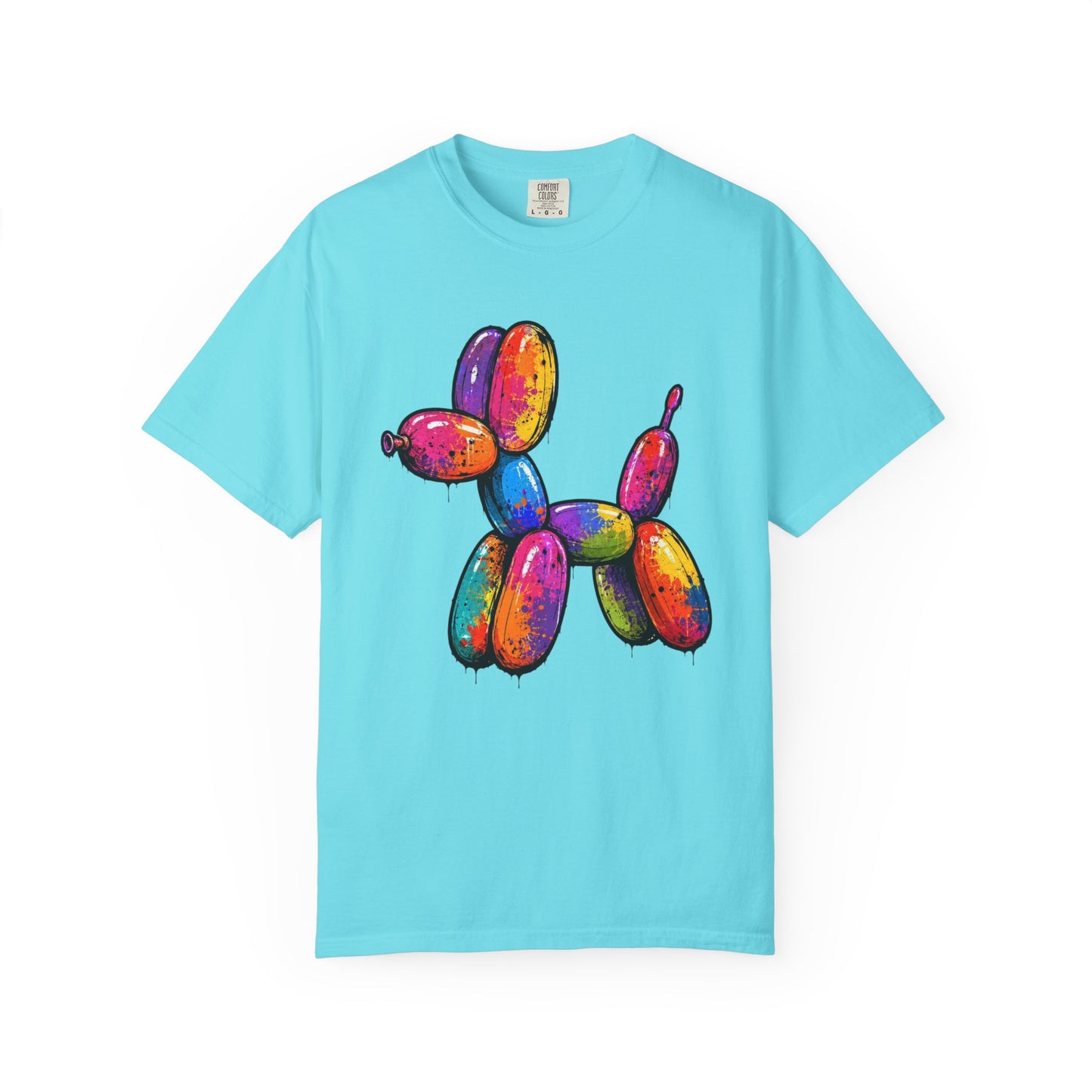 Rainbow Balloon Dog Drip T-Shirt - Unisex