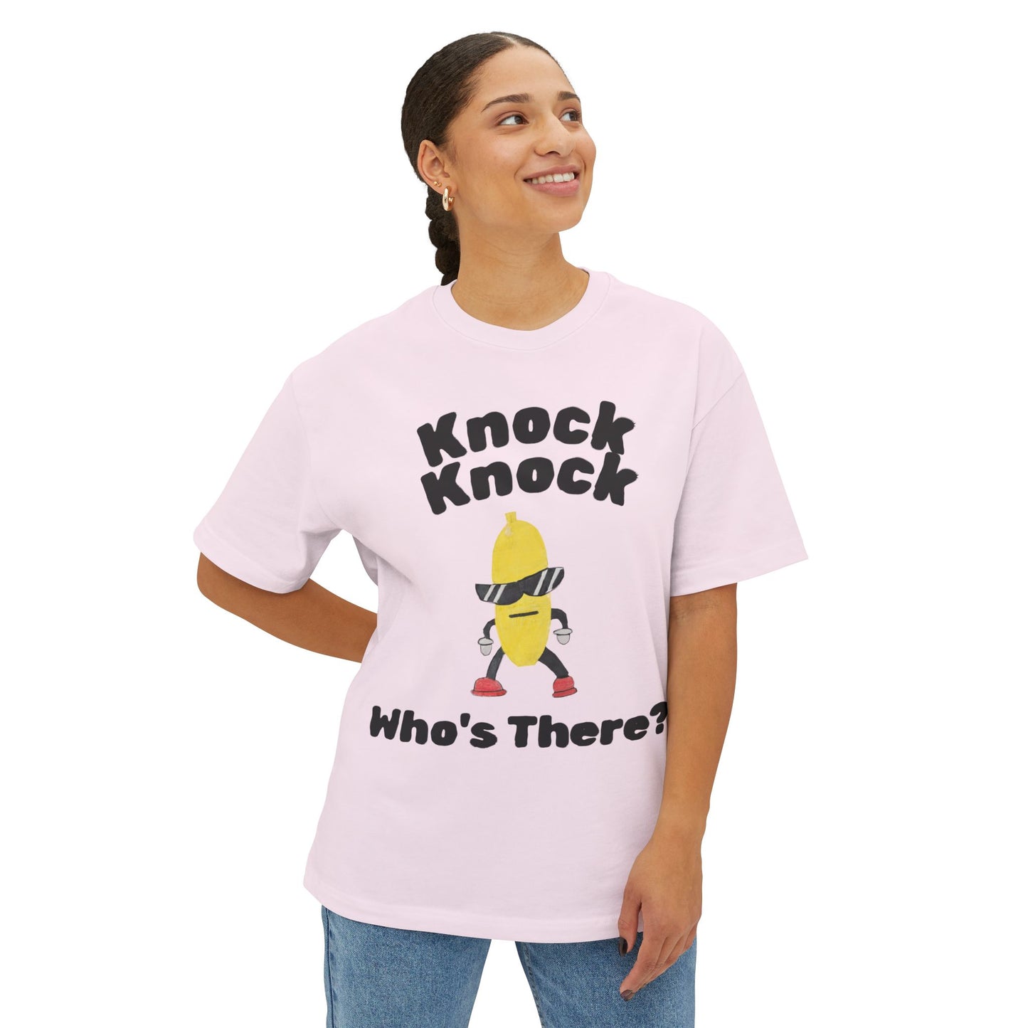 Funny Banana Tee — "Knock Knock Who's There?" Graphic T-Shirt