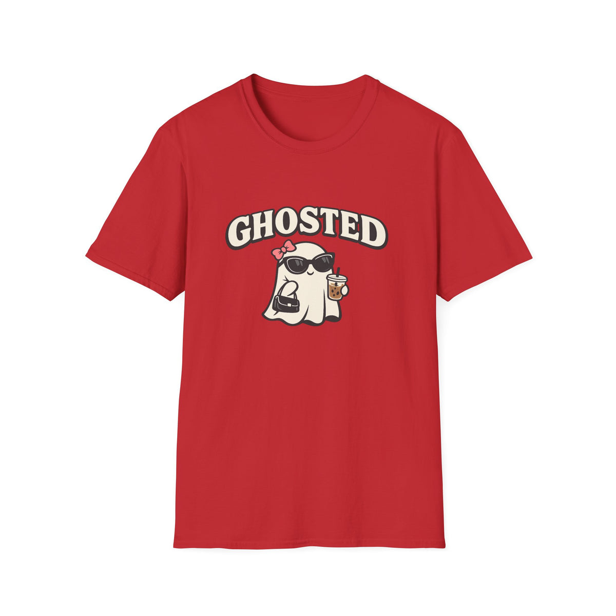 Ghosted Graphic Tee — Cute Sunglasses Ghost Shirt with "GHOSTED" Text