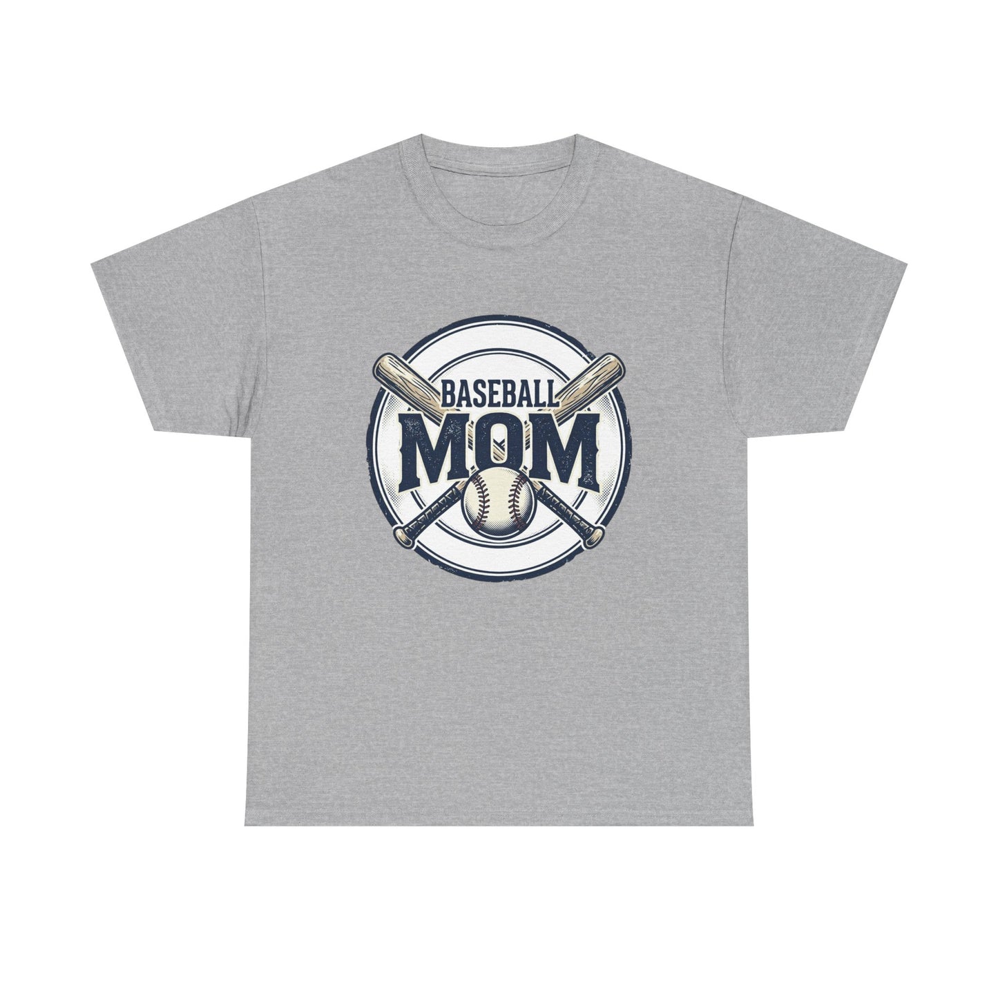 Baseball Mom T-Shirt – Crossed Bats Graphic