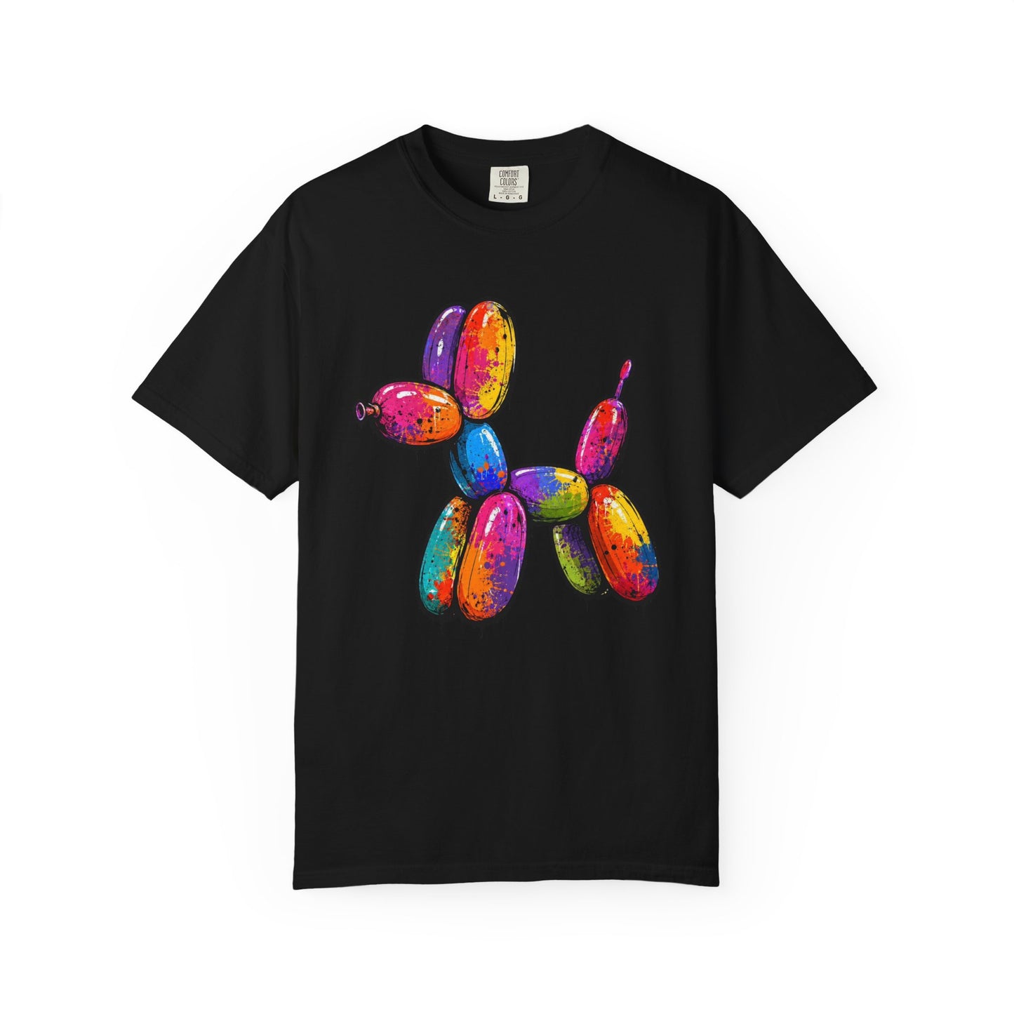 Rainbow Balloon Dog Drip T-Shirt - Unisex