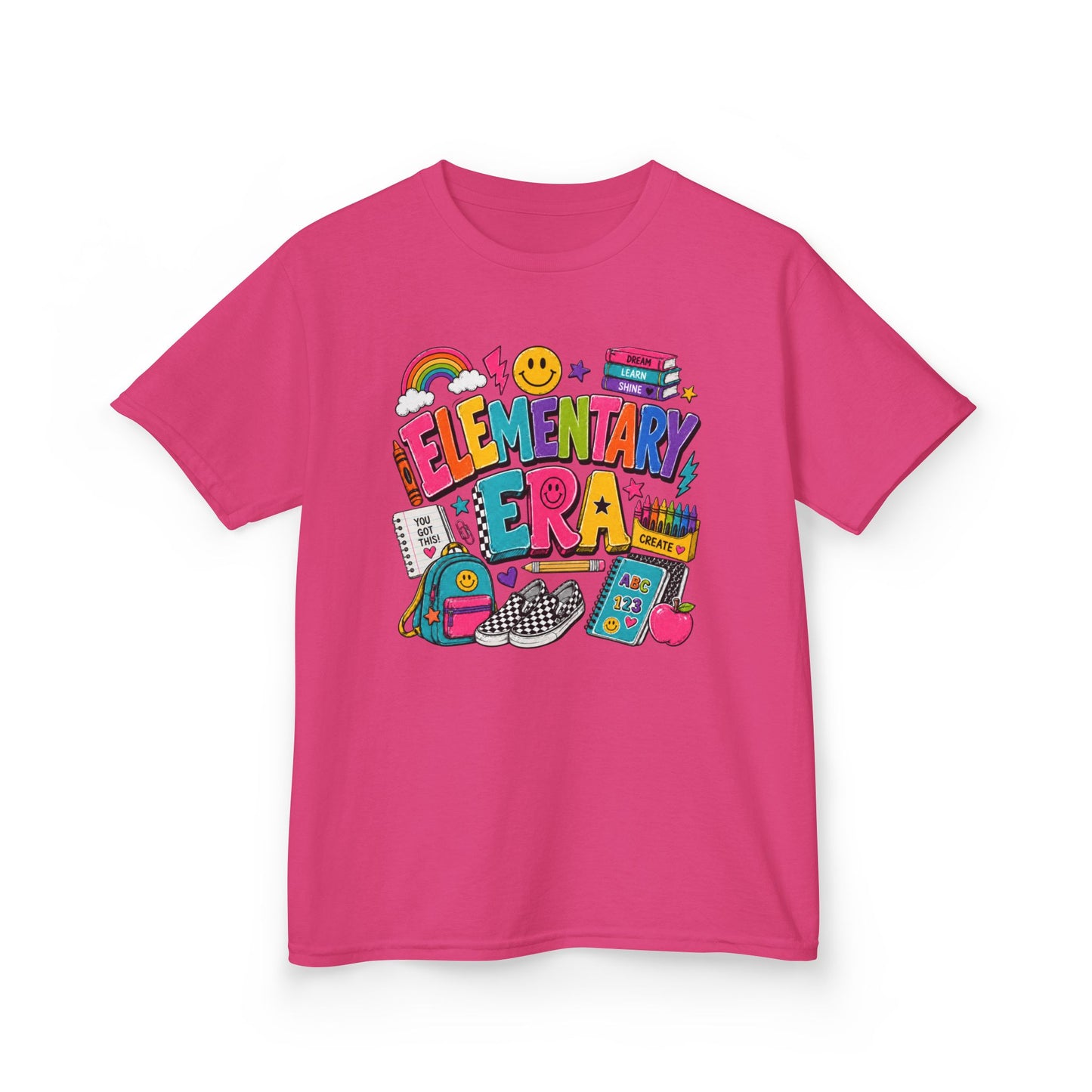 Kids Tee  "Elementary Era" Colorful Back-to-School Shirt