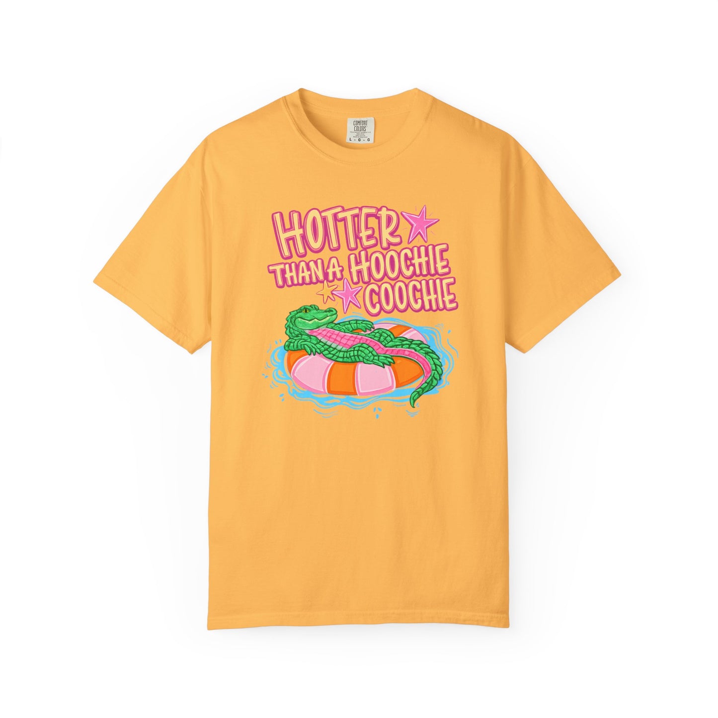 Hotter Than a Hoochie Coochie T-Shirt — Retro Pool Float Graphic Tee