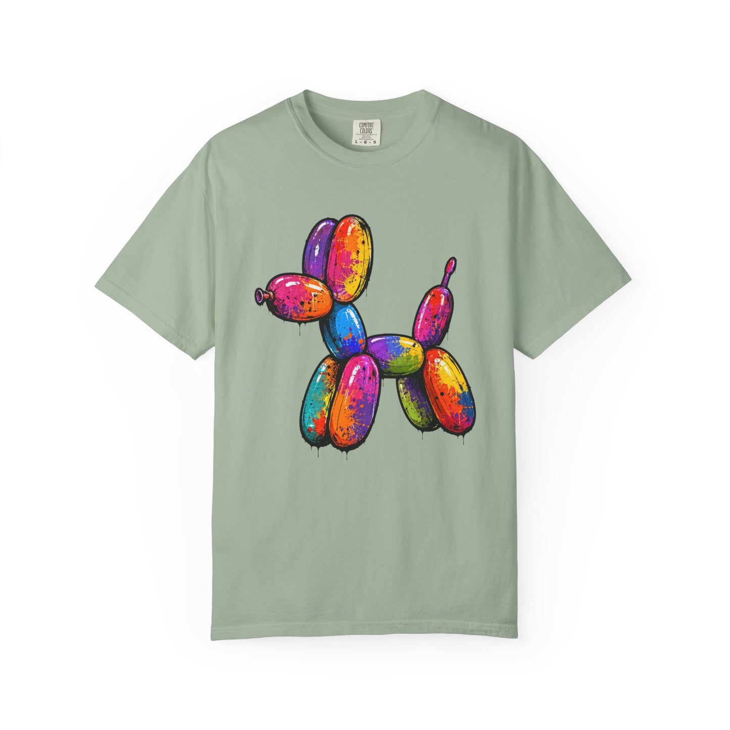 Rainbow Balloon Dog Drip T-Shirt - Unisex