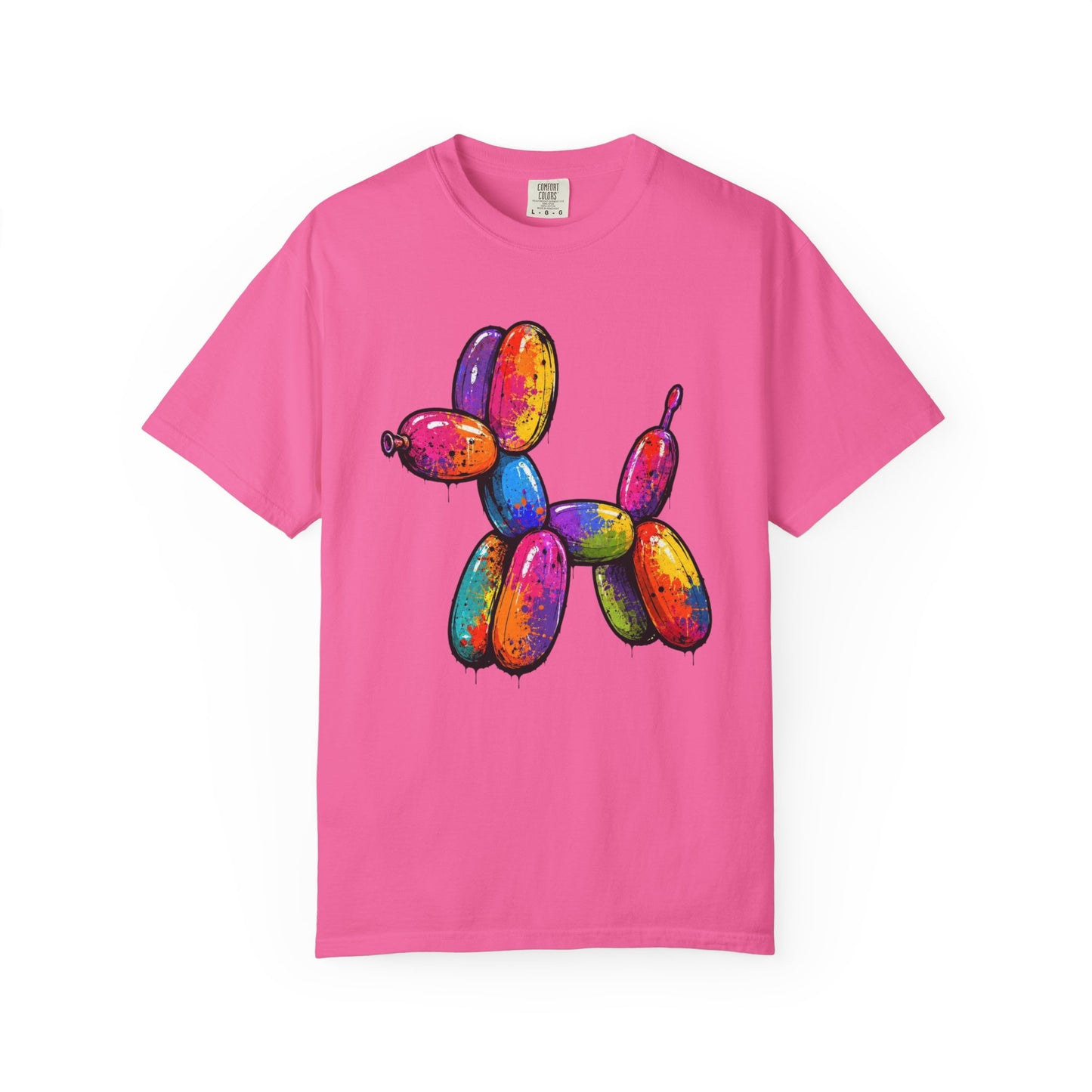 Rainbow Balloon Dog Drip T-Shirt - Unisex