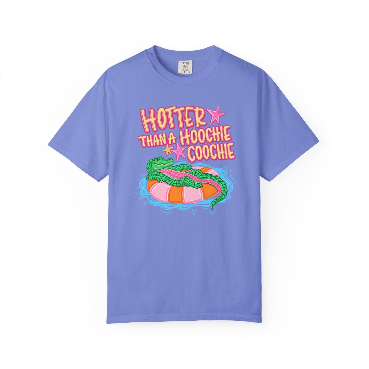 Hotter Than a Hoochie Coochie T-Shirt — Retro Pool Float Graphic Tee