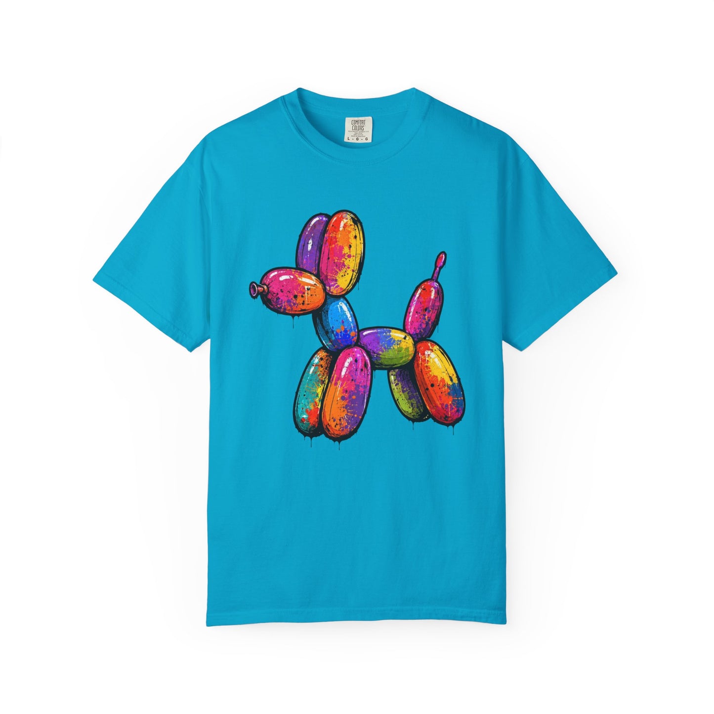 Rainbow Balloon Dog Drip T-Shirt - Unisex